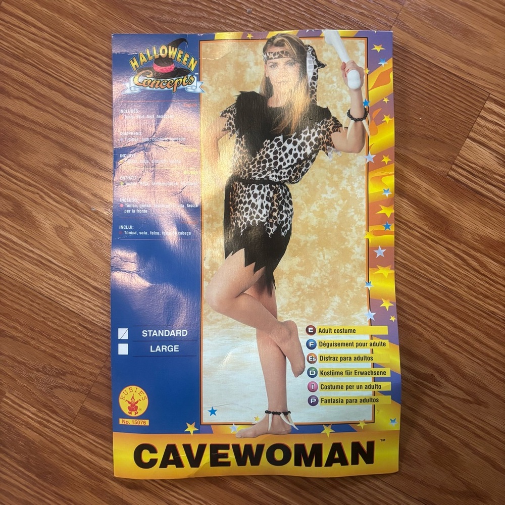 Rubie's Adult Cave Woman Costume and Accessories Standard Size 15076 Halloween - Picture 7 of 11